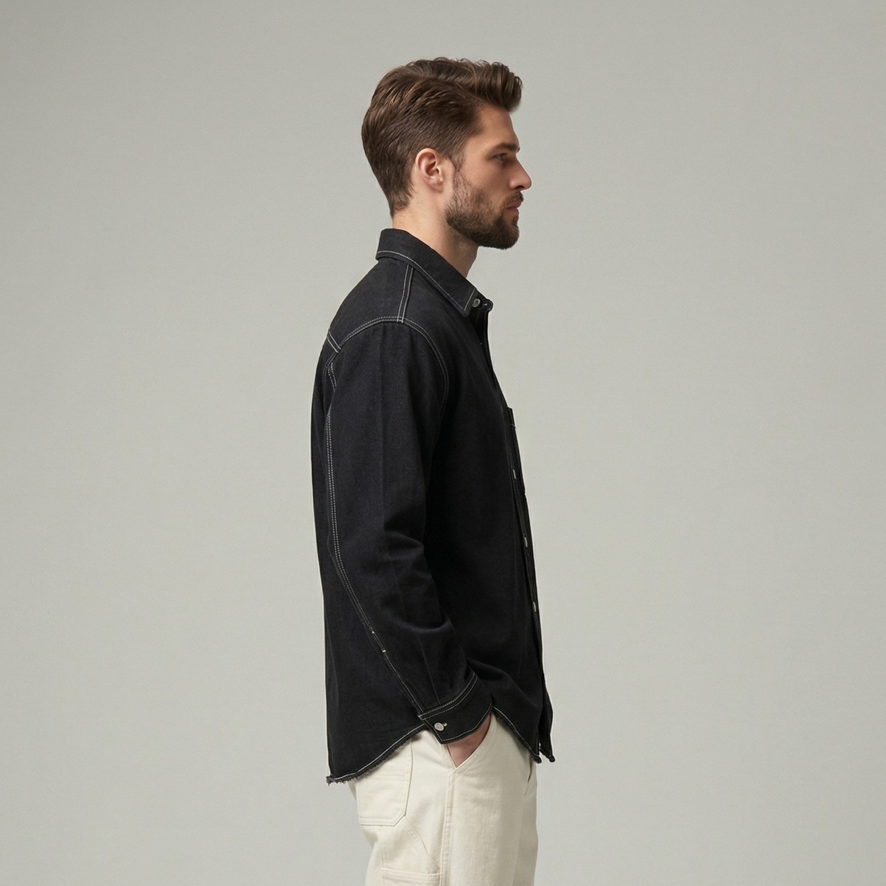 Chill Street Denim Overshirt — alternate view
